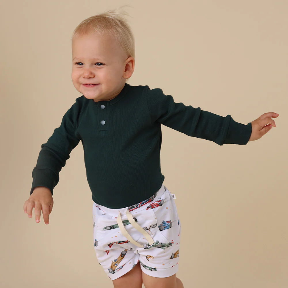 Emerald Long Sleeve Organic Bodysuit - Image 10