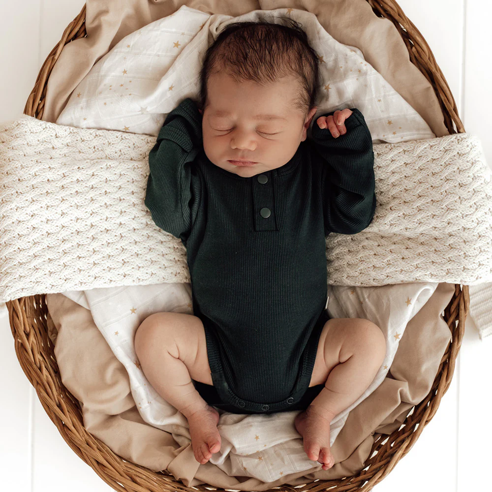 Emerald Long Sleeve Organic Bodysuit - Image 11