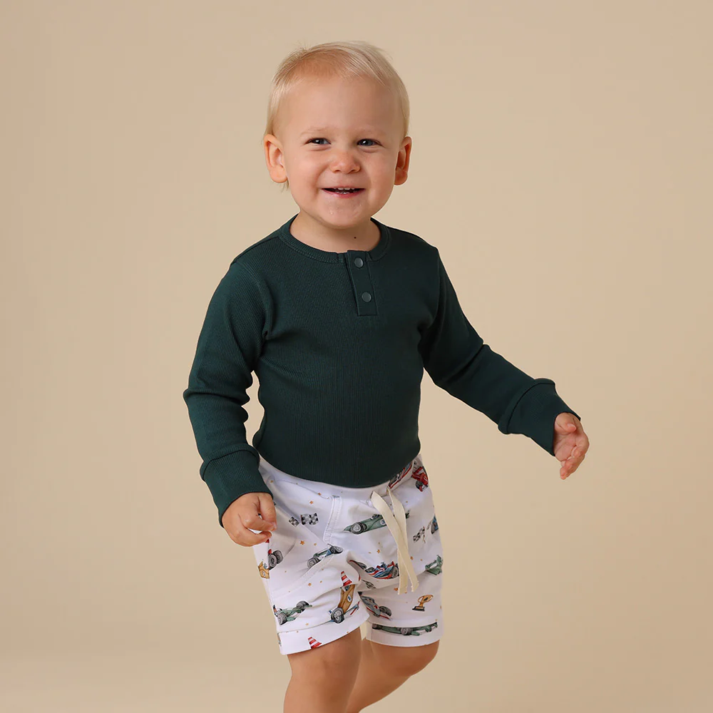 Emerald Long Sleeve Organic Bodysuit - Image 13
