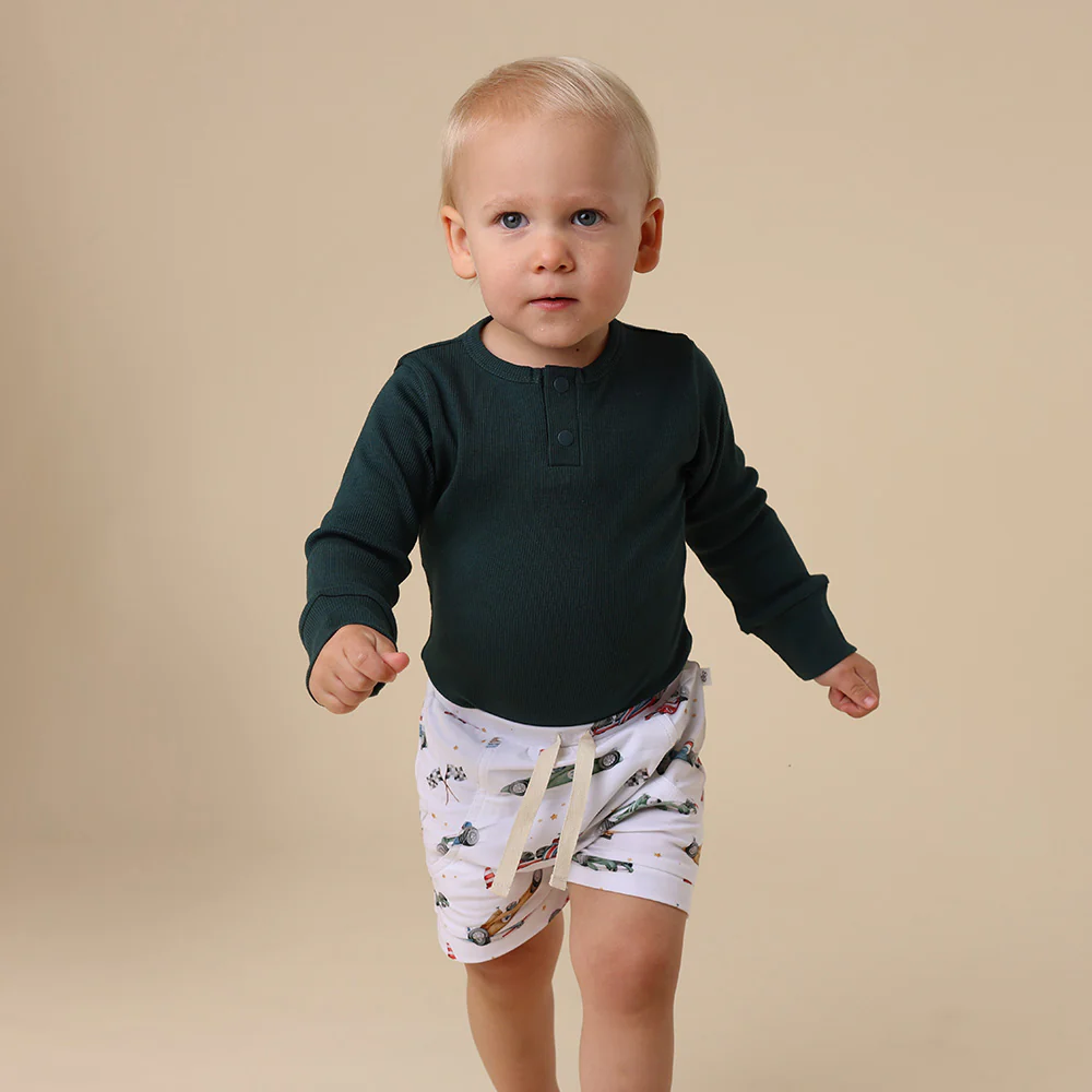 Emerald Long Sleeve Organic Bodysuit - Image 14
