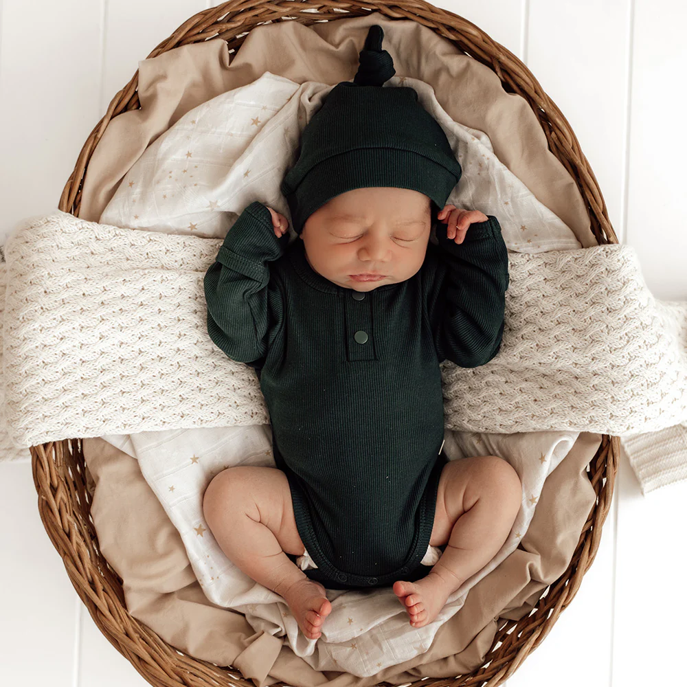 Emerald Long Sleeve Organic Bodysuit - Image 5