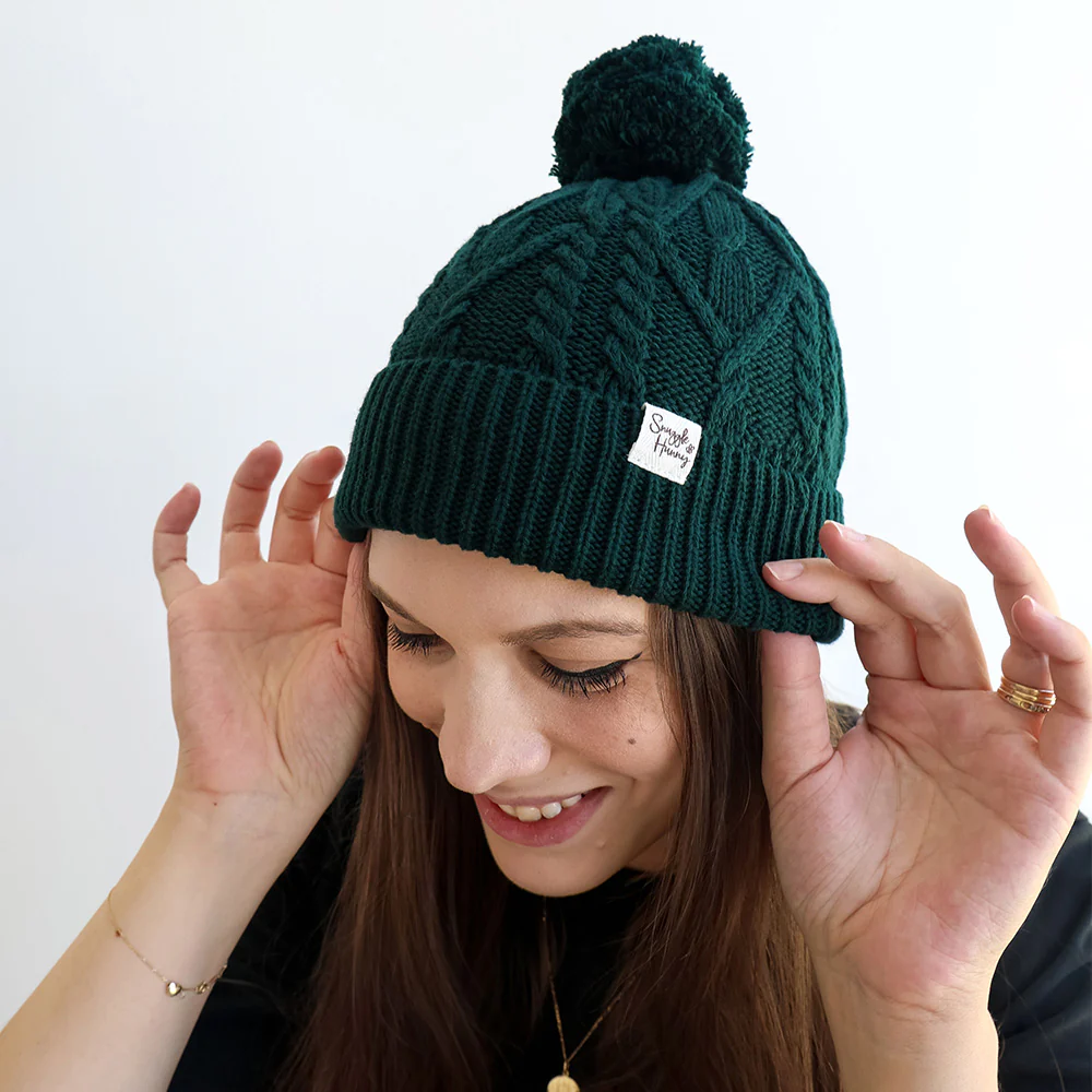Emerald Organic Adult Knit Beanie - Image 3