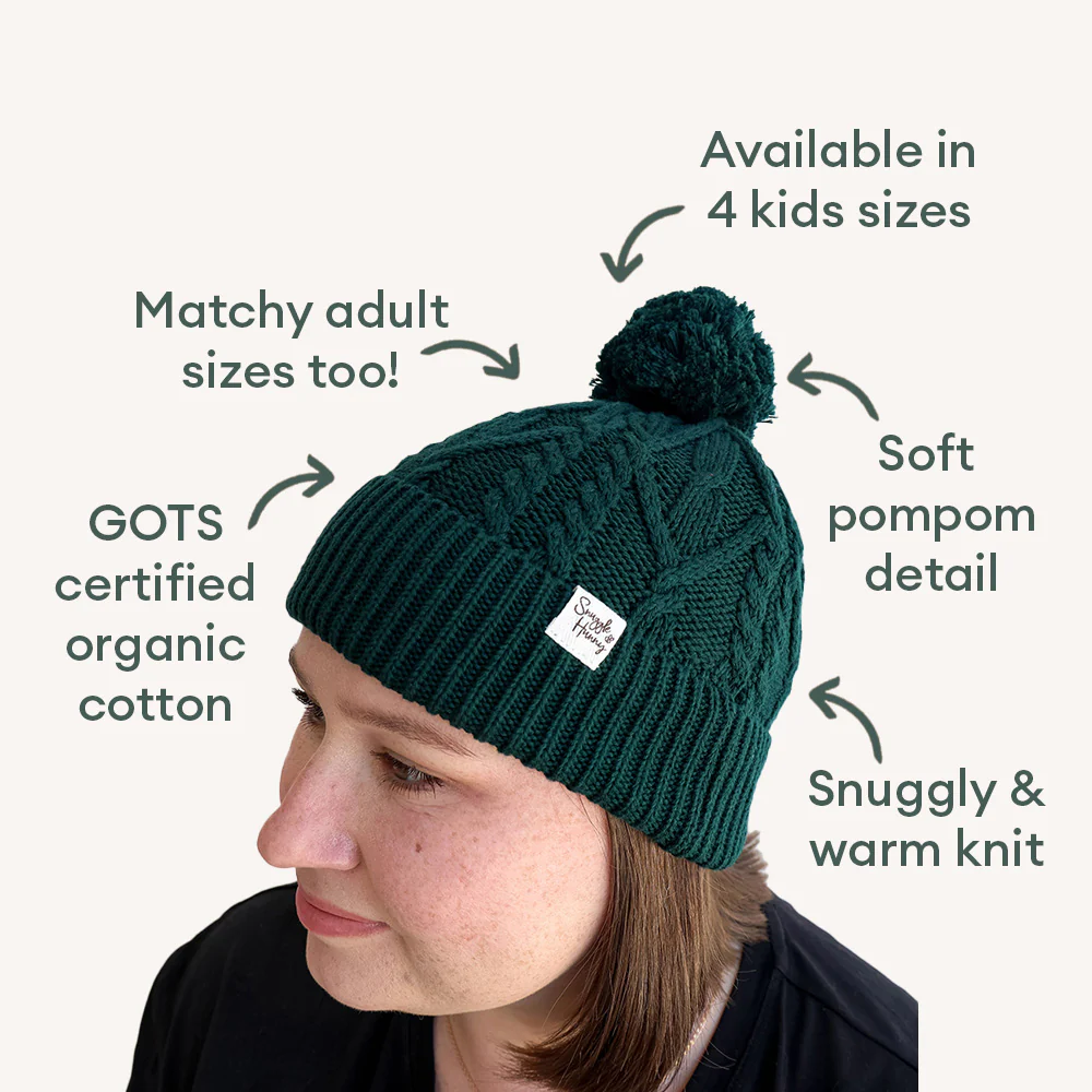 Emerald Organic Adult Knit Beanie - Image 4