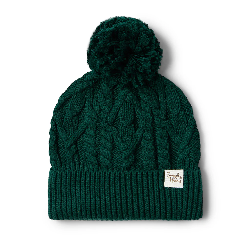 Emerald Organic Baby Knit Beanie - Image 2