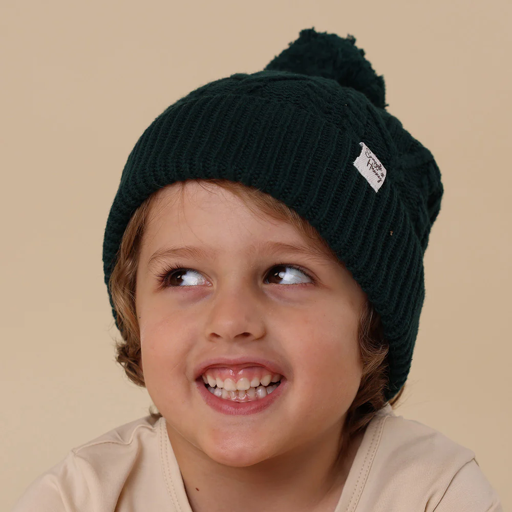 Emerald Organic Baby Knit Beanie - Image 5