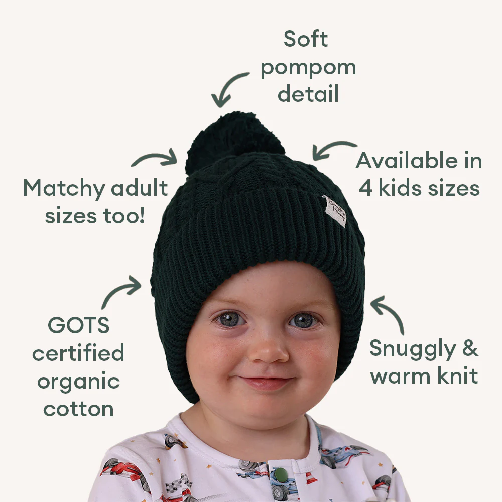 Emerald Organic Baby Knit Beanie - Image 6