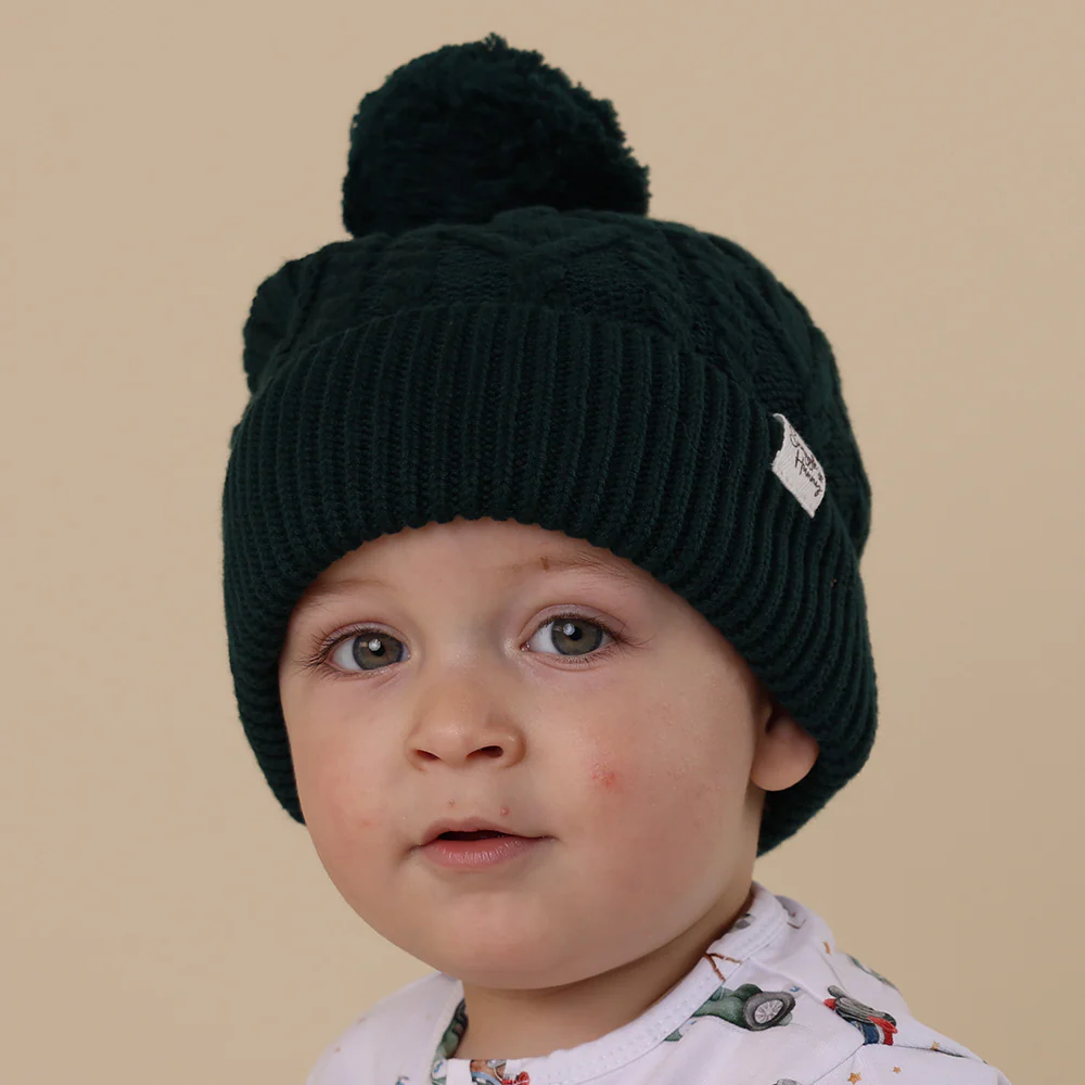Emerald Organic Baby Knit Beanie - Image 8