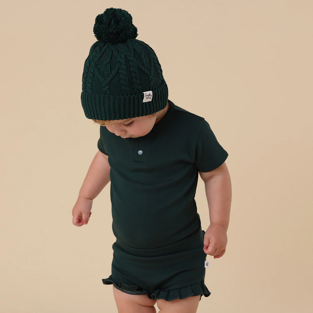 Emerald Short Sleeve Organic Bodysuit - Image 8