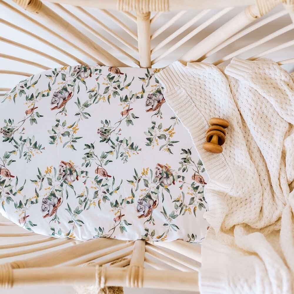 Eucalypt Organic Bassinet Sheet / Change Pad Cover - Image 6