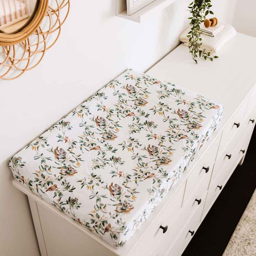 Eucalypt Organic Bassinet Sheet / Change Pad Cover - Image 7