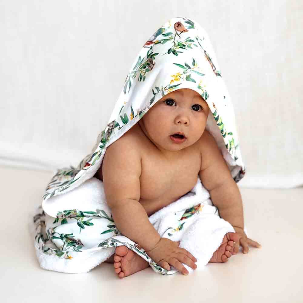 Eucalypt Organic Baby Towel & Wash Cloth Set - Image 3