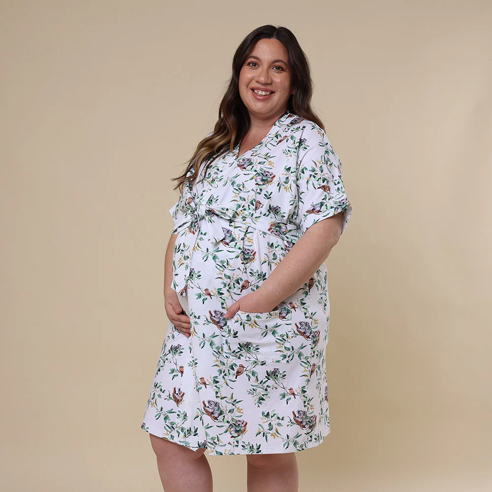 Eucalypt Organic Maternity Robe - Image 3