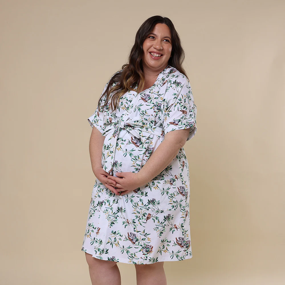 Eucalypt Organic Maternity Robe - Image 5