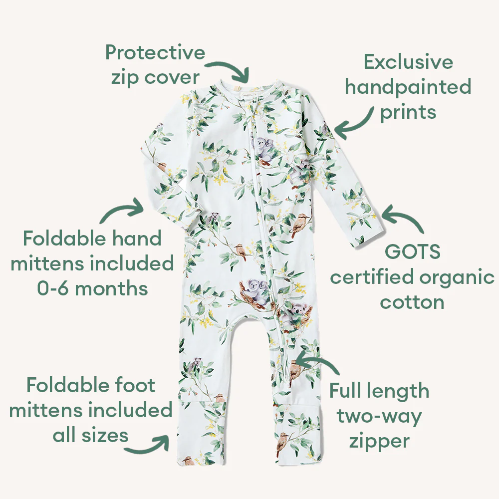 Eucalypt Organic Snugglesuit Convertible Romper - Image 4