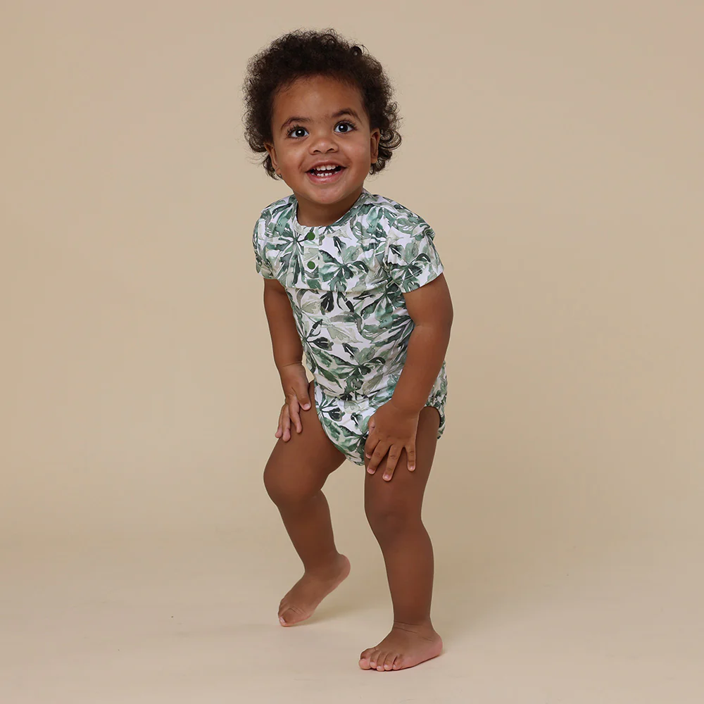 Evergreen Short Sleeve Organic Bodysuit - Image 6