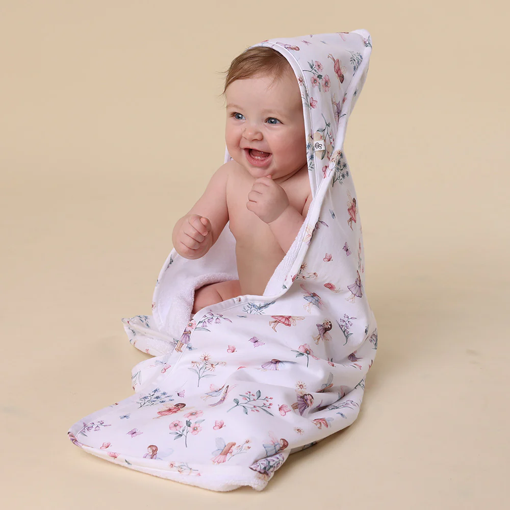 Fairy Garden Organic Baby Towel & Wash Cloth Set - Image 6