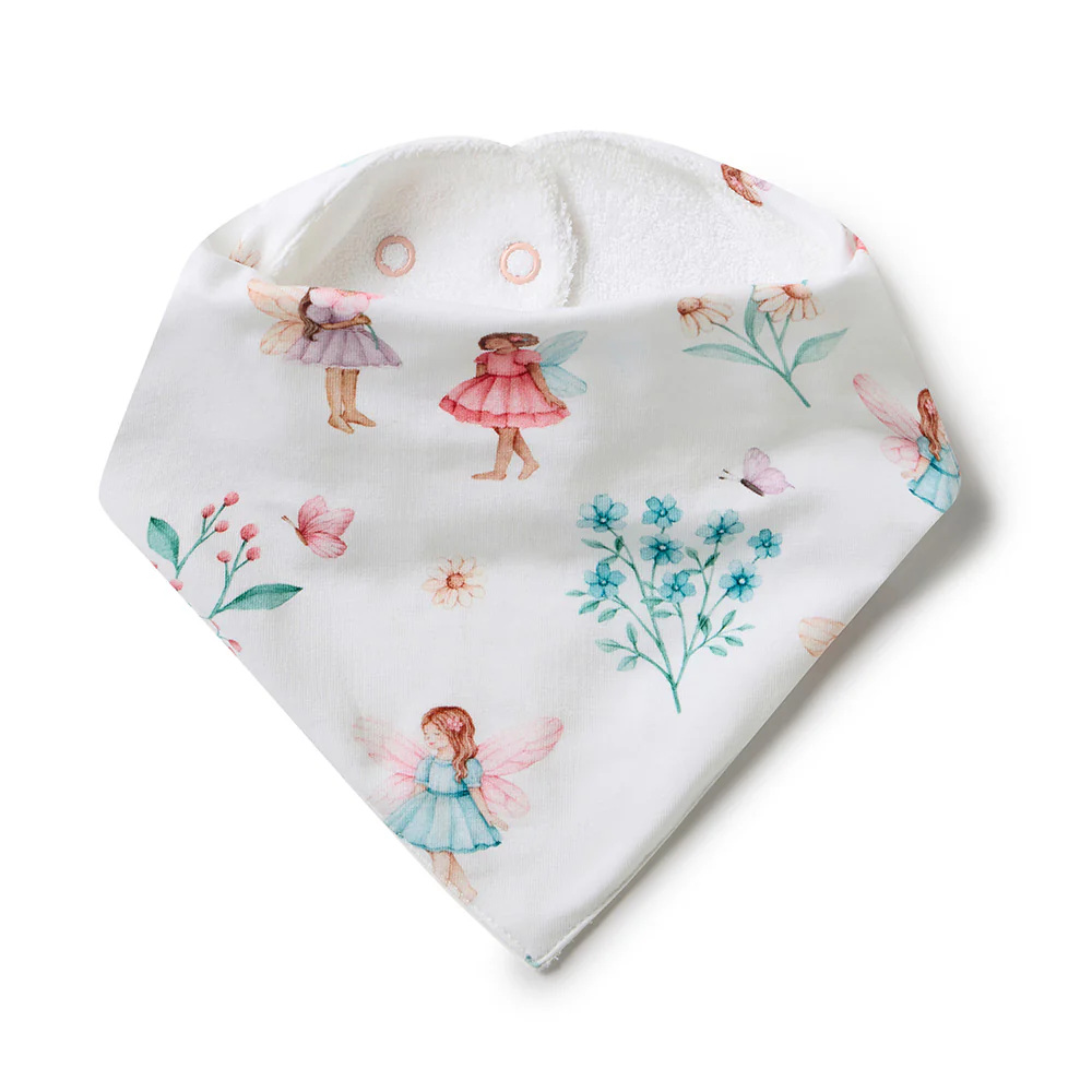 Fairy Garden Organic Dribble Bib - Image 2