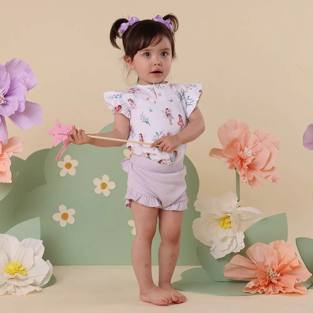 Fairy Garden Organic Short Sleeve Top with Frill - Image 4