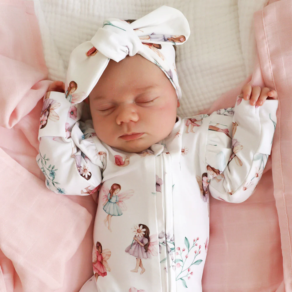 Fairy Garden Organic Snugglesuit Convertible Romper - Image 10
