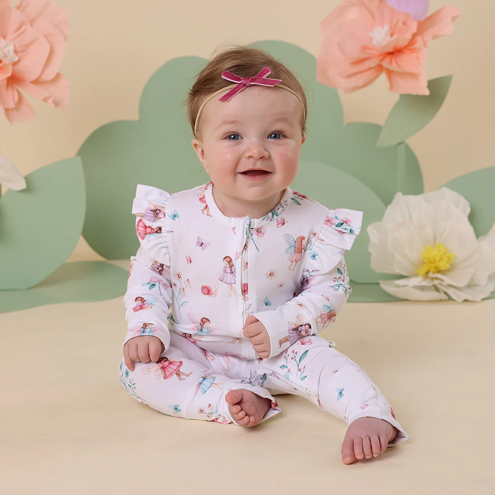 Fairy Garden Organic Snugglesuit Convertible Romper - Image 3