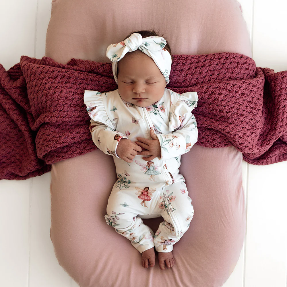 Fairy Garden Organic Snugglesuit Convertible Romper - Image 4