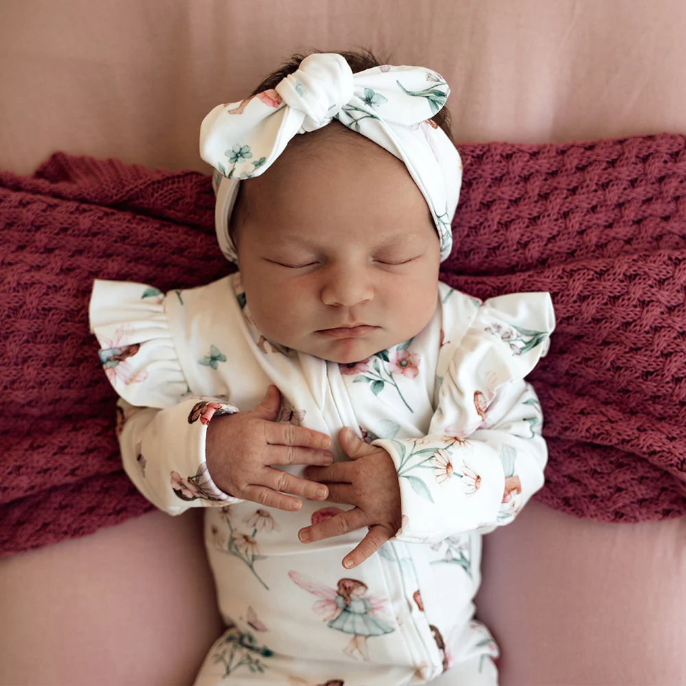 Fairy Garden Organic Snugglesuit Convertible Romper - Image 6