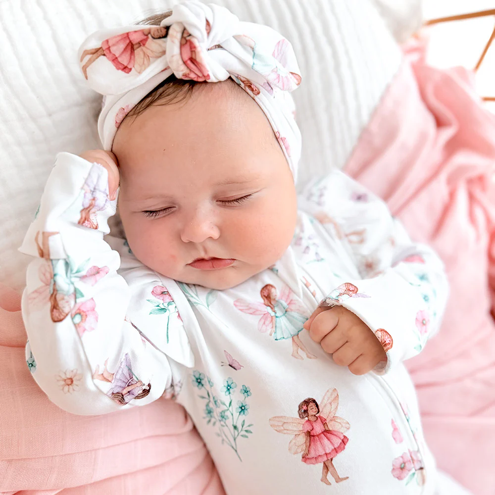 Fairy Garden Organic Snugglesuit Convertible Romper - Image 9