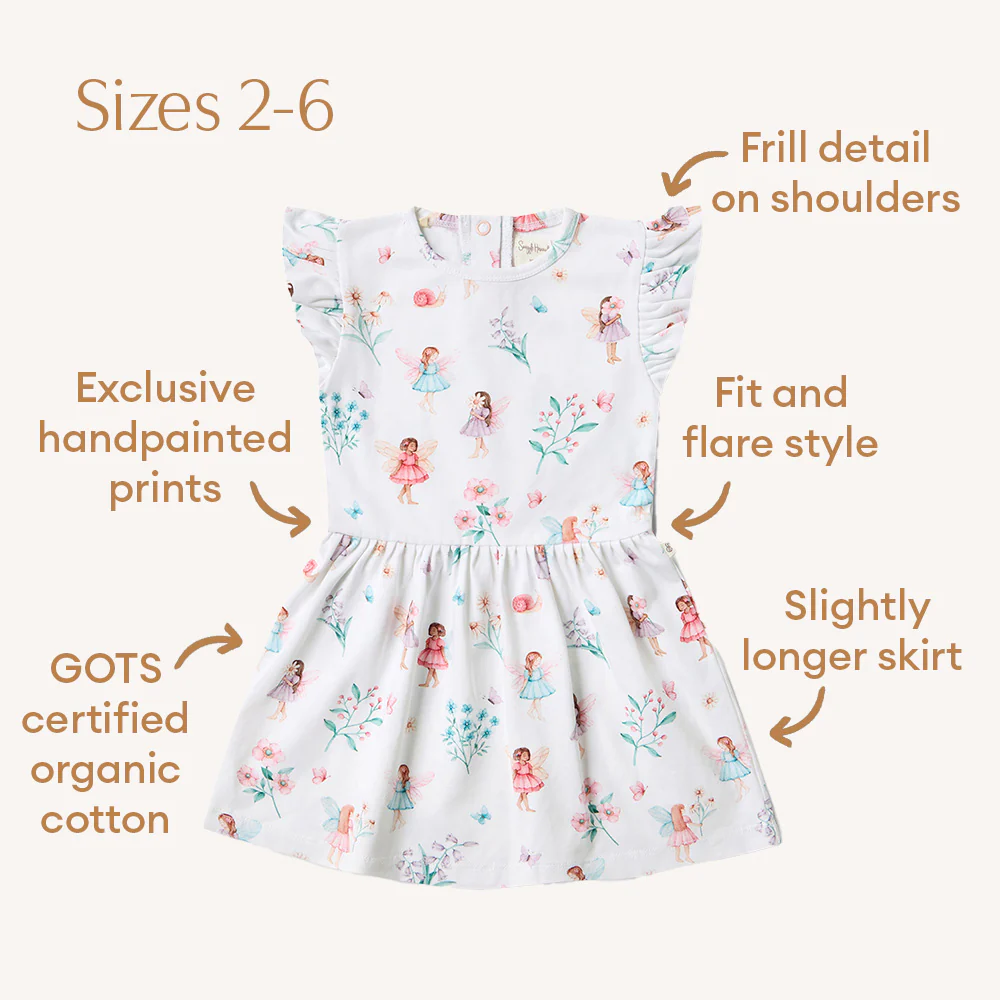 Fairy Garden Short Sleeve Organic Dress - Image 10
