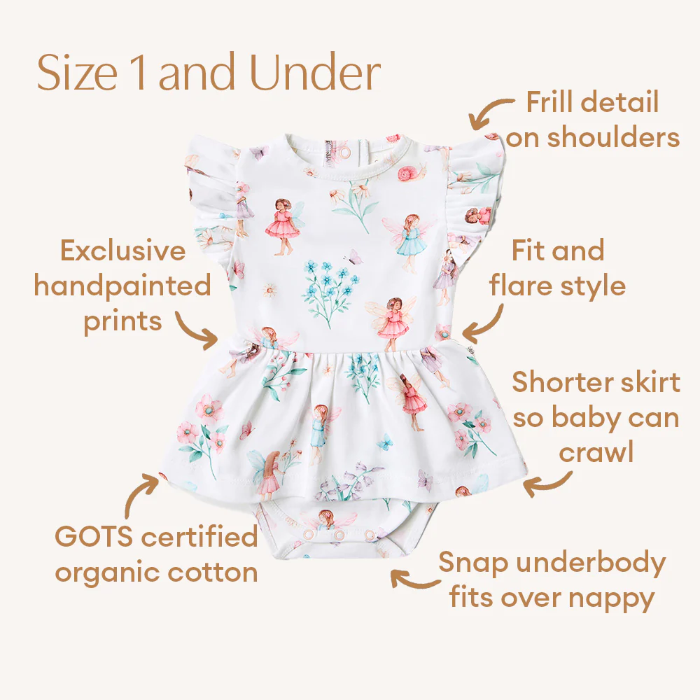 Fairy Garden Short Sleeve Organic Dress - Image 5