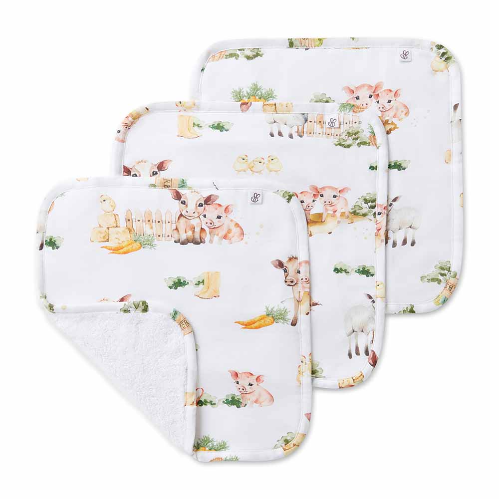 Farm Organic Baby Towel & Wash Cloth Set - Image 6