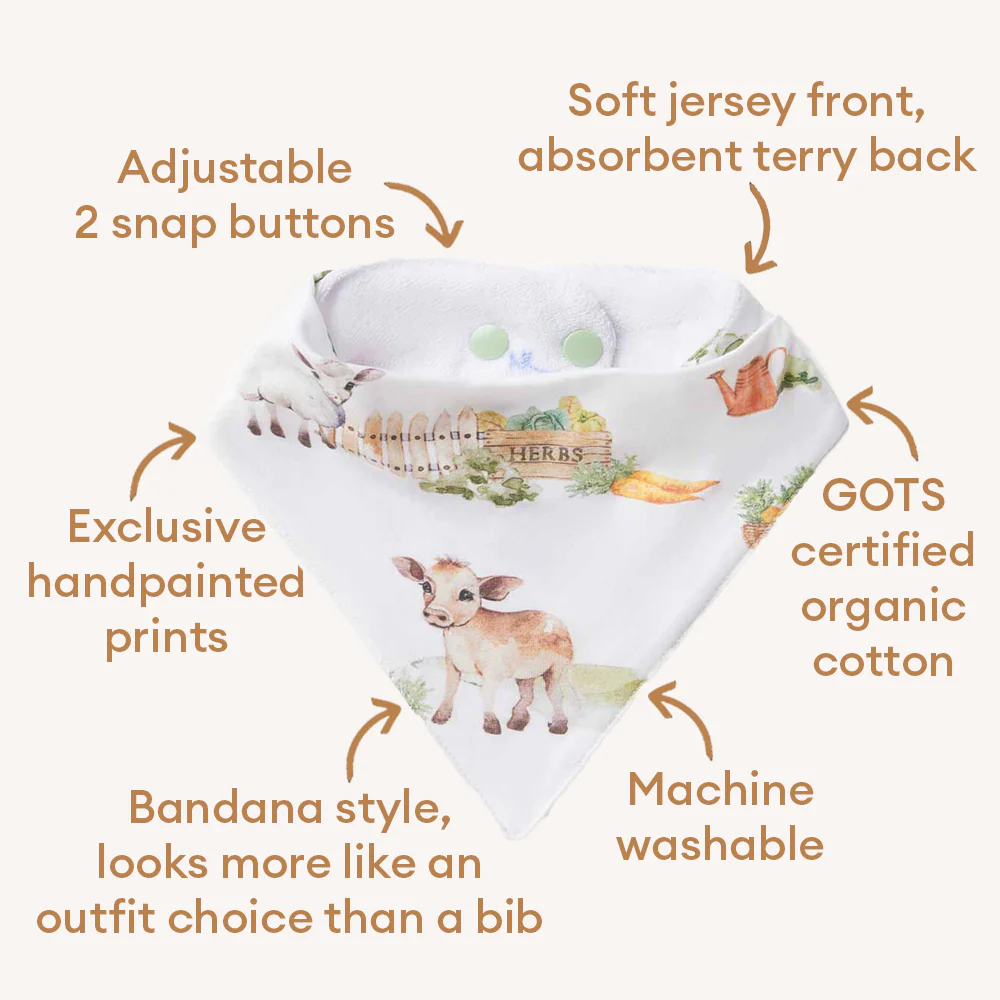 Farm Organic Dribble Bib - Image 4
