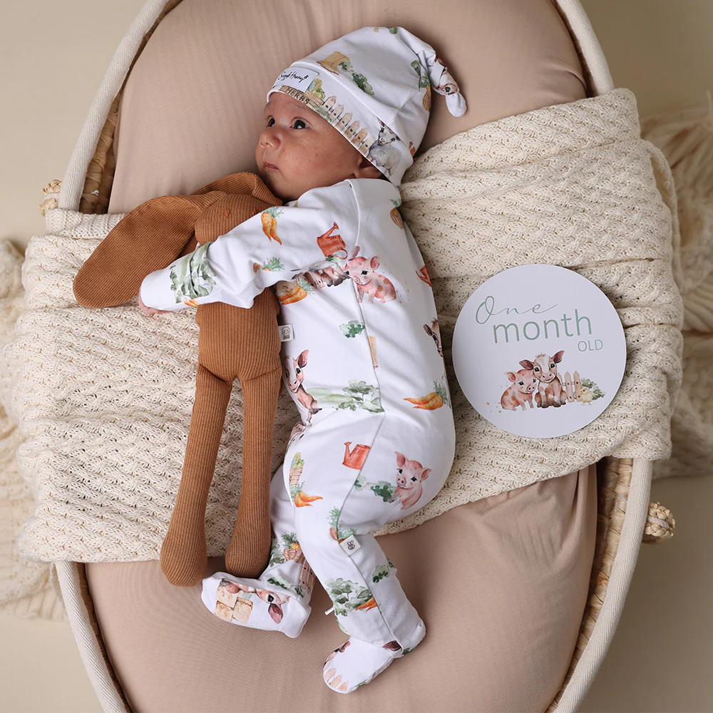 Farm Organic Snuggle Sleepsuit Zip Footie - Image 6