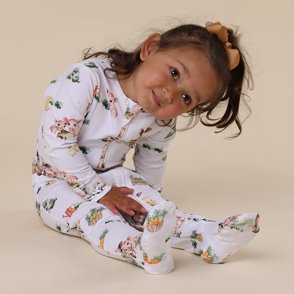 Farm Organic Snuggle Sleepsuit Zip Footie - Image 7