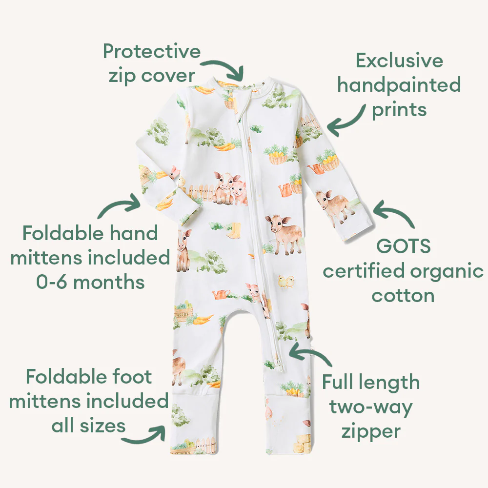 Farm Organic Snugglesuit Convertible Romper - Image 4