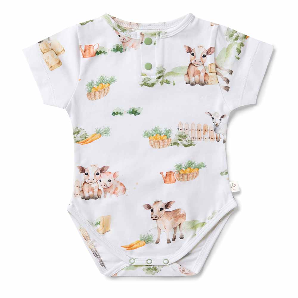 Farm Short Sleeve Organic Bodysuit - Image 2