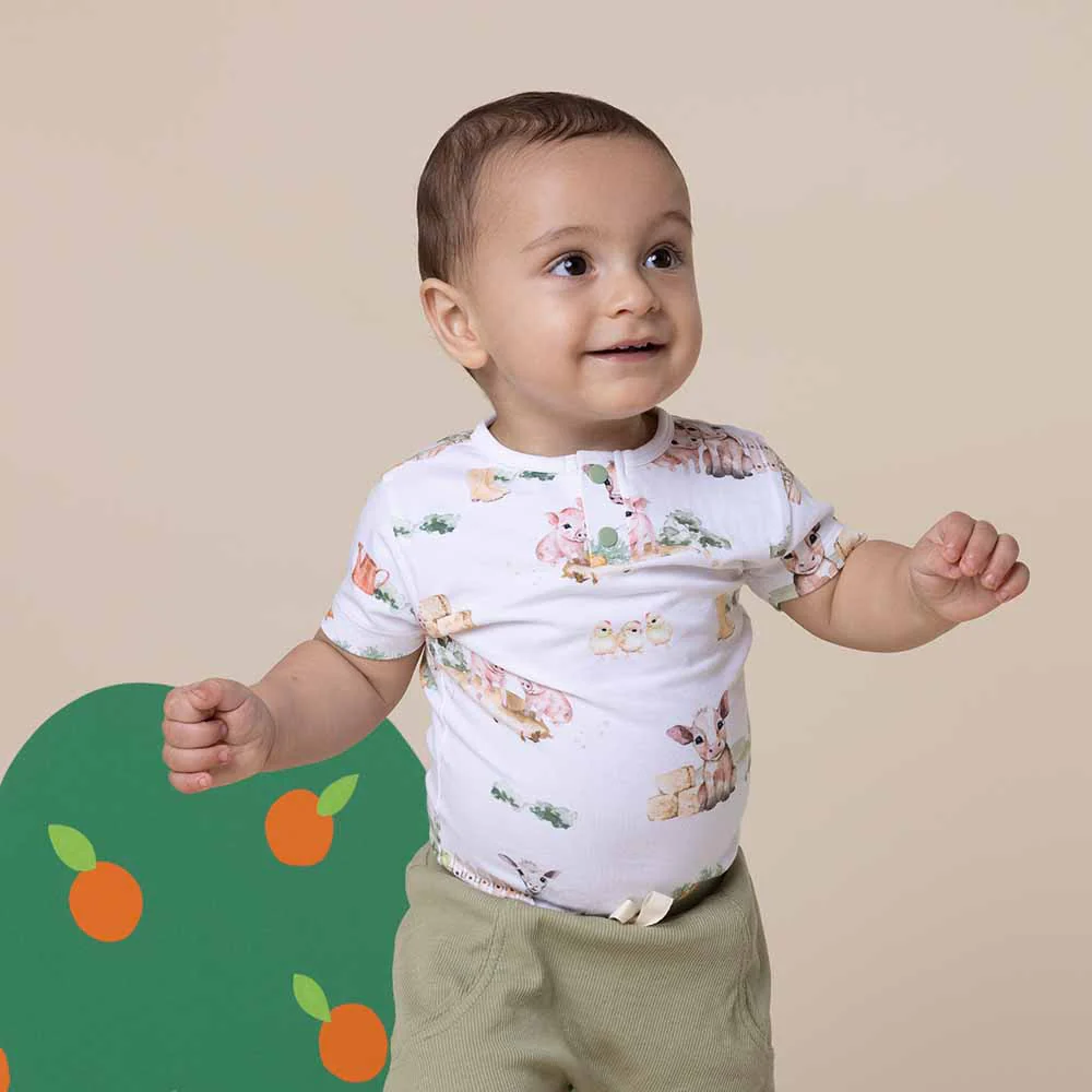 Farm Short Sleeve Organic Bodysuit - Image 3