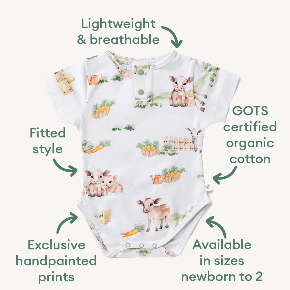 Farm Short Sleeve Organic Bodysuit - Image 4