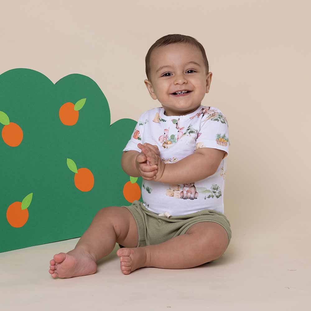 Farm Short Sleeve Organic Bodysuit - Image 6