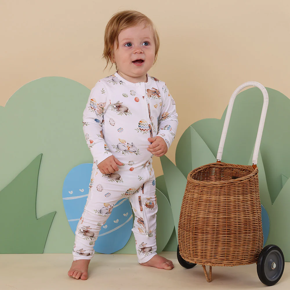 Flopsy Bunnies Organic Snugglesuit Convertible Romper - Image 3