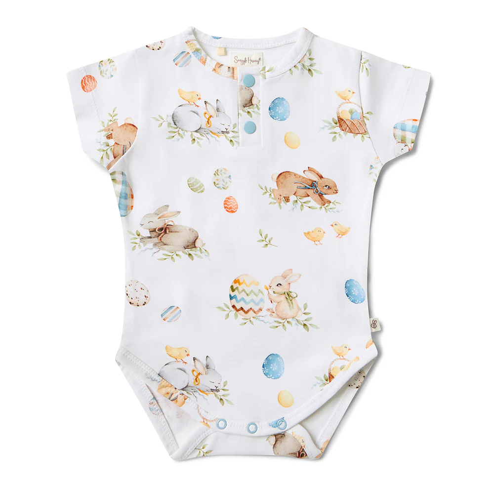 Flopsy Bunnies Short Sleeve Organic Bodysuit - Image 2