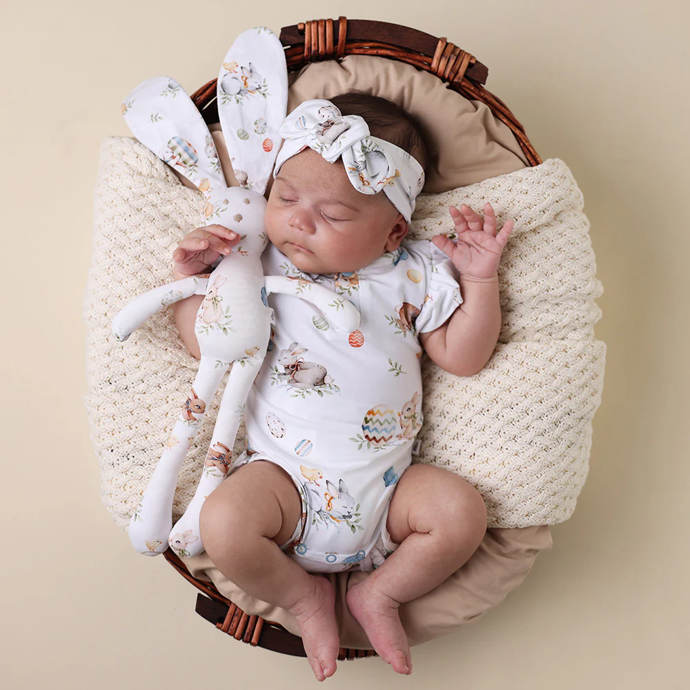 Flopsy Bunnies Short Sleeve Organic Bodysuit with Frill - Image 10