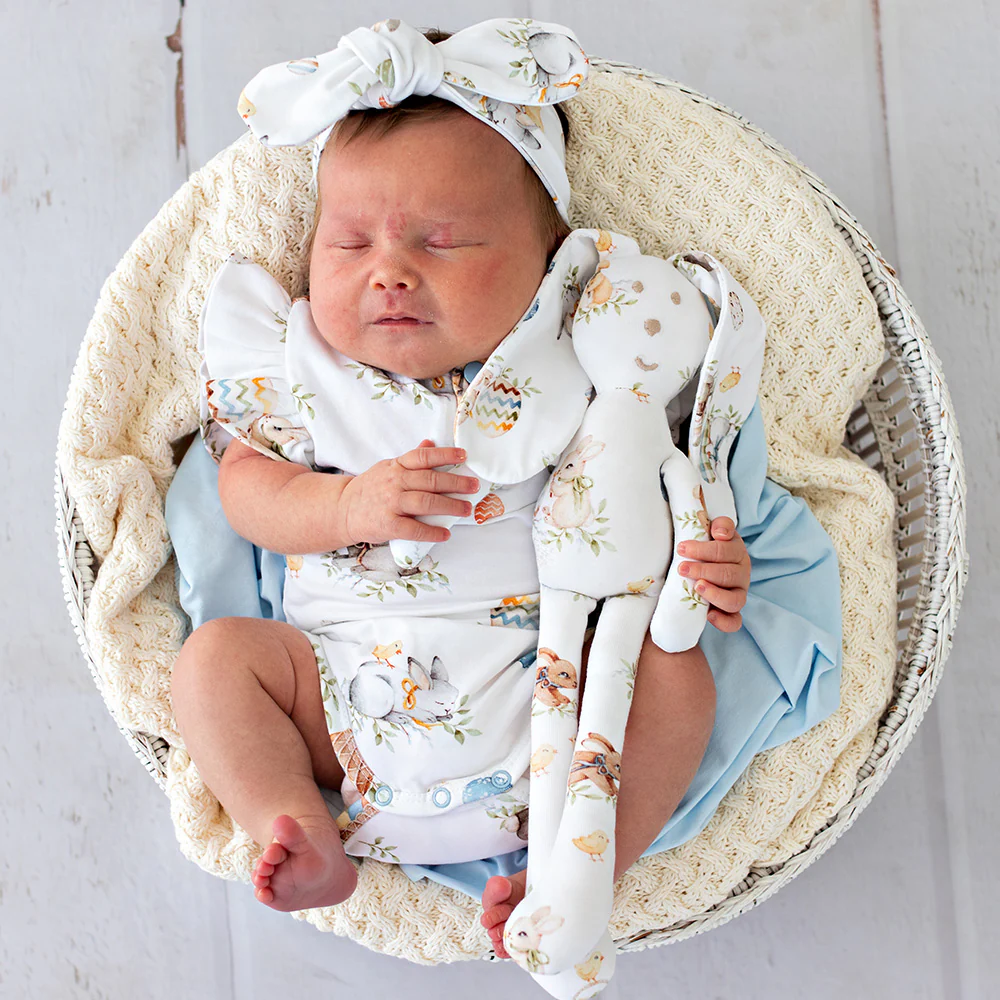 Flopsy Bunnies Short Sleeve Organic Bodysuit with Frill - Image 11