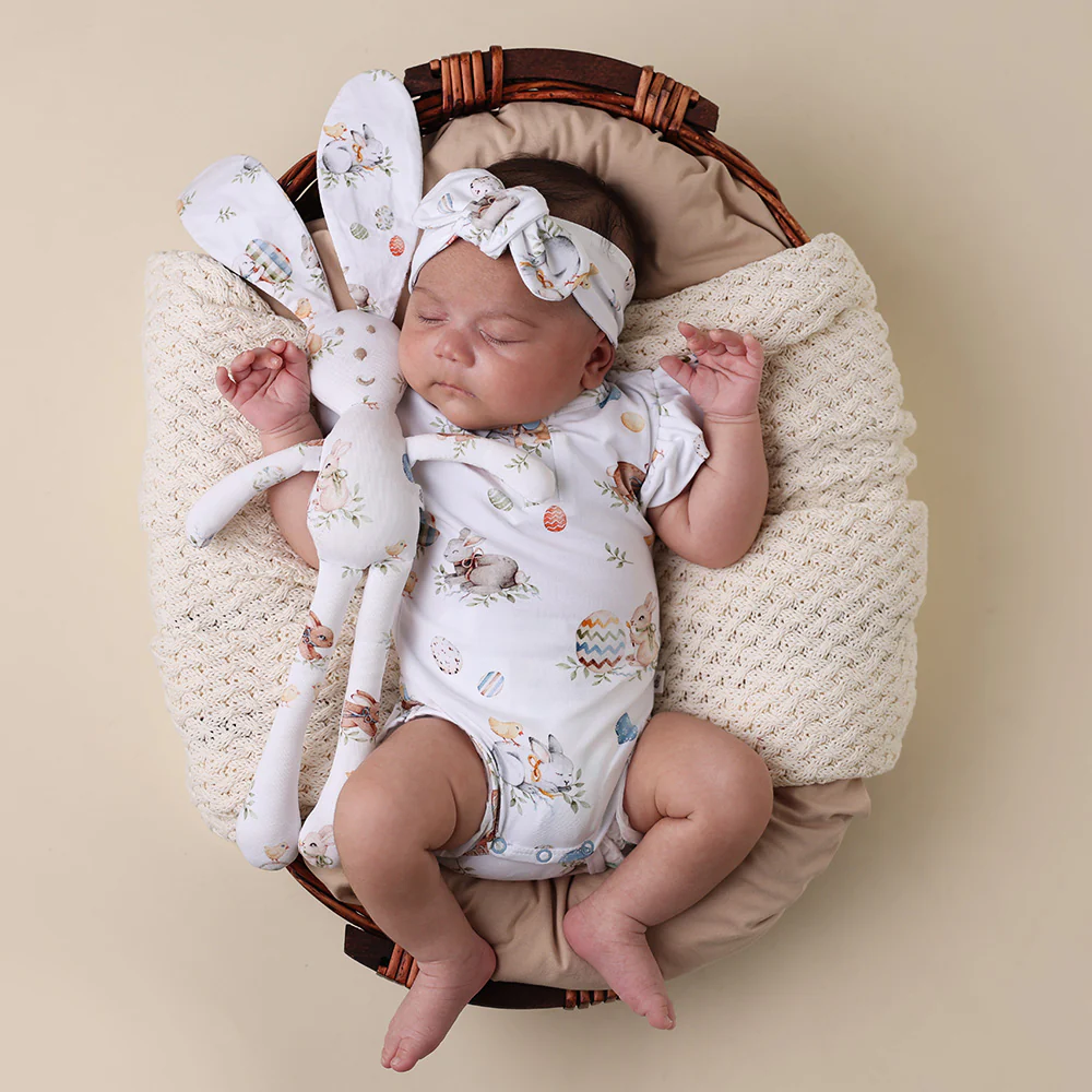 Flopsy Bunnies Short Sleeve Organic Bodysuit with Frill - Image 4