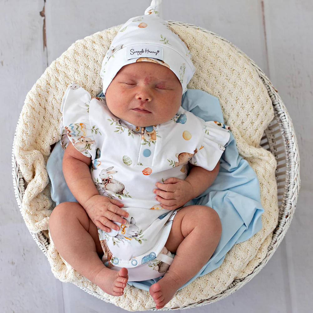 Flopsy Bunnies Short Sleeve Organic Bodysuit with Frill - Image 6
