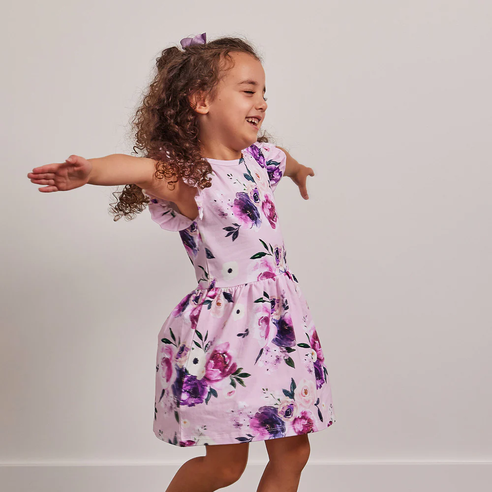 Floral Kiss Short Sleeve Organic Dress - Image 11