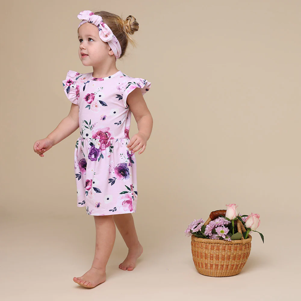 Floral Kiss Short Sleeve Organic Dress - Image 13