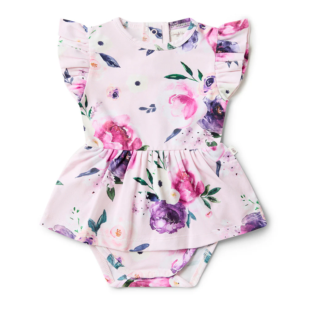Floral Kiss Short Sleeve Organic Dress - Image 2