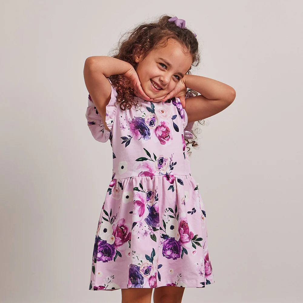 Floral Kiss Short Sleeve Organic Dress - Image 4