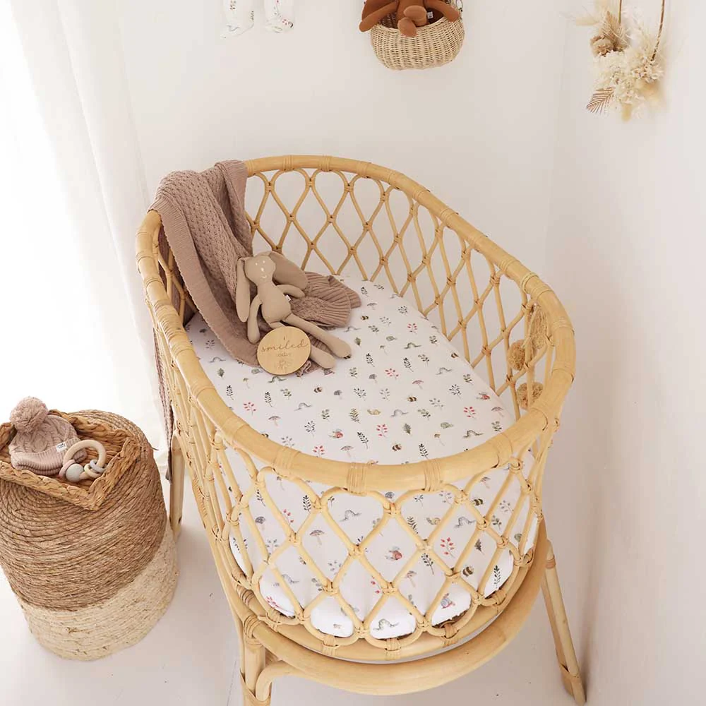 Garden Friends Organic Bassinet Sheet / Change Pad Cover - Image 5