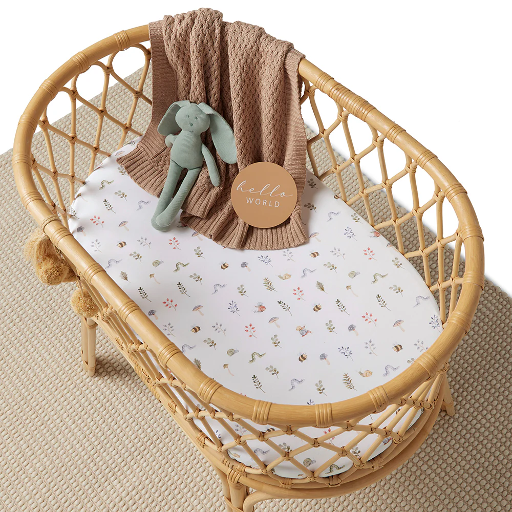 Garden Friends Organic Bassinet Sheet / Change Pad Cover - Image 7